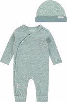 Noppies Unisex set(2delig) Boxpak Mint Grijs met Mutsje - Maat 62