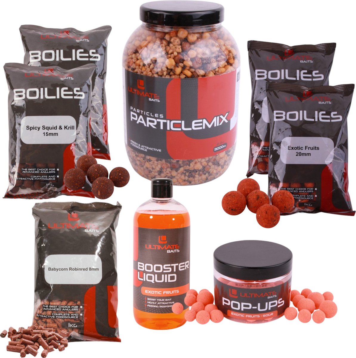 Ultimate Baits Carp Particles/Boilies Weekend Pack | Boilies