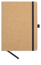 Kangaro notitieboek - A5 - kurk - met lijn - met elastiek, lint en penlus - K-552341