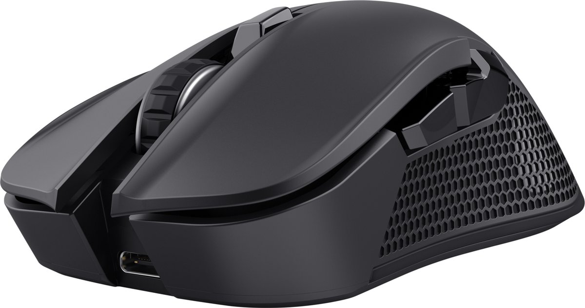 Trust GXT931 YBAR - Draadloze Gaming Muis - Multi Connect - Bluetooth & USB - Oplaadbaar - 7200 dpi - RGB - Zwart