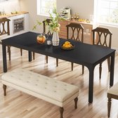 Bol.com TRIBESIGNS Keukentafel - Eettafel - 200 x 70 x 75 cm - Eetkamertafel Voor 6-8 Personen - met Stevige Metalen Poten - Ind... aanbieding