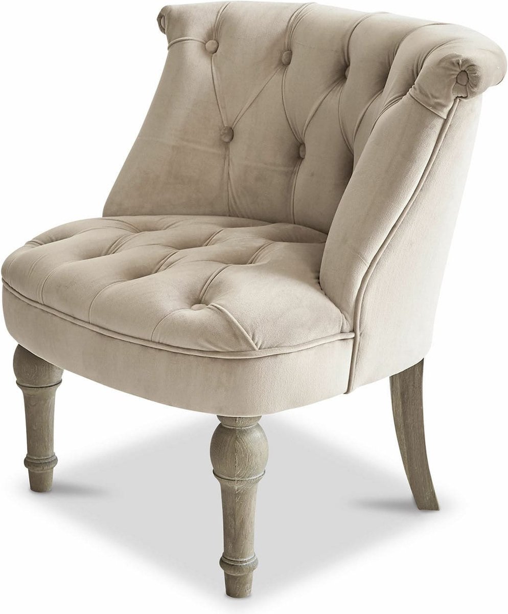 Loberon Fauteuil Ardilleux crème/bruin