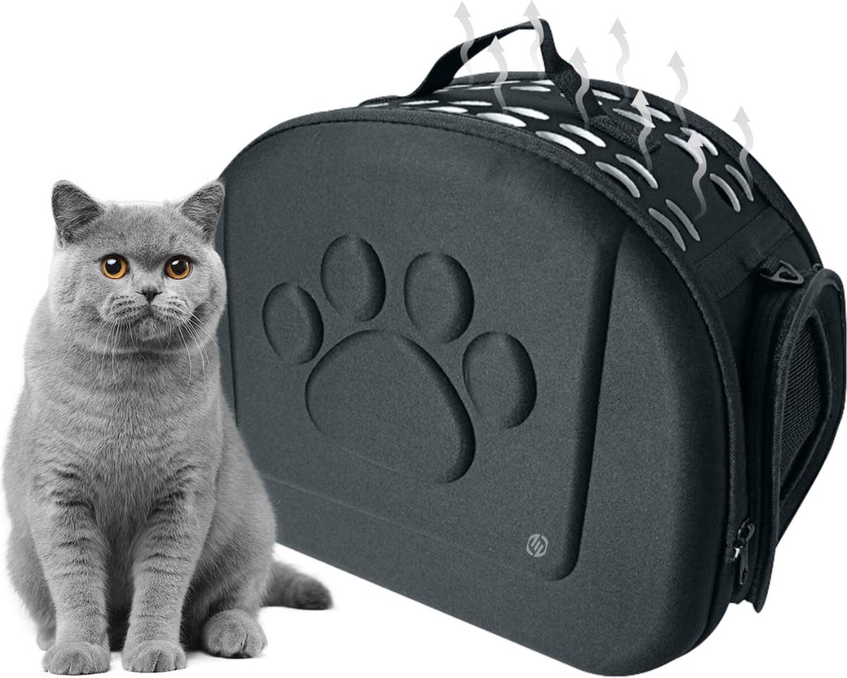 Equivera Katten Vervoersbox - Kattenvervoersbox - Reistas Katten - Reismand - Kattendraagtas - Transporttas