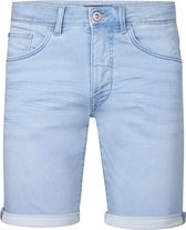 Petrol Industries Heren Denim Short - Slim Fit - Stretch - Korte Broek - Elastische Tailleband - Spijkerbroek - Herenkleding - Blauw - Maat M