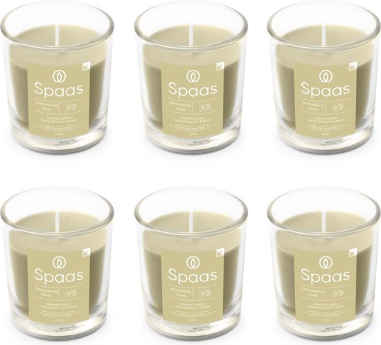 Spaas Geurkaars in Transparant Glas