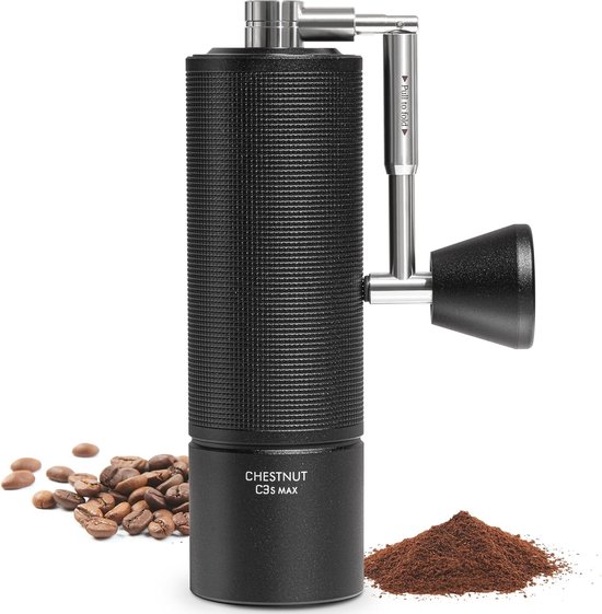 Moulin à Café Manuel Portable – Réglable, Double Roulement, Capacité 25 G – Pour Expresso, Presse Française, Café Filtre
