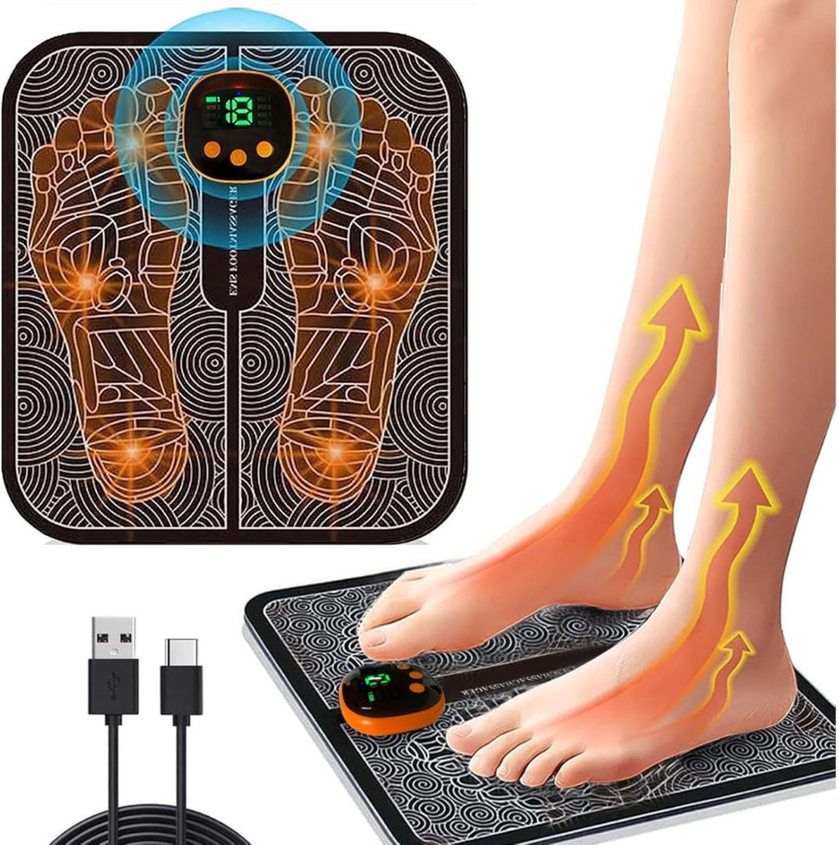 Goedkoopste Dailysuppliess Voetmassage Apparaat Bloedsomloop - Massage Apparaat - Onstpanning - Zwart