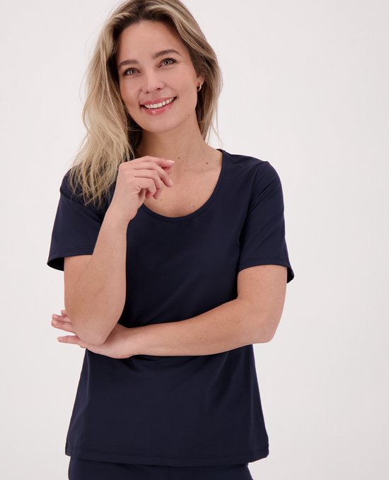 Je m'appelle Travelstof T-shirt - Dames - Blauw - Maat XXL