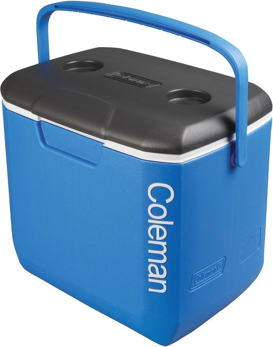 Coleman Pro Heavy-Duty geïsoleerde harde koeler lunchbox, duurzame draagbare koeler voor robuust buitengebruik en werkplaatsen, ankerpunten voor veilig transport en draagbaarheid