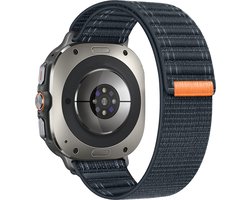 By Qubix - smartwatch bandje - Compatible Samsung bandje - Nylon Wave band - Donkerblauw - Geschikt voor Samsung Galaxy Watch Ultra / Ultra 2 - 47mm