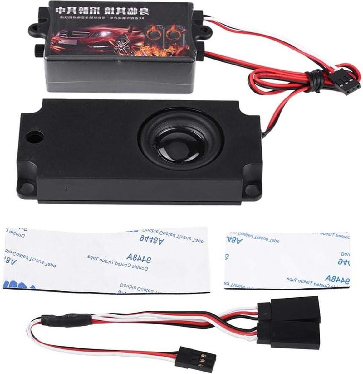Motor Sound Module Simulator Upgrade voor RC Auto - Realistisch Geluid - Met Luidspreker - 1/10 Voertuigmodel