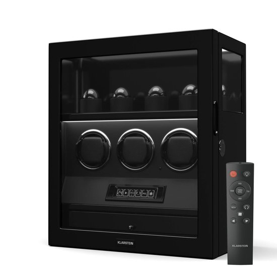 Horlogewinder voor 4 automatische horloges, zwart kunstleer ... Horlogewinder voor automatische horloges - 4 horloges met 6... Afbeeldingen Watchwinders | Watchwinder kopen | Horlogeboxen | Horlogebox... ≥ Watchwinder voor 4 horloges van hoge kwalite