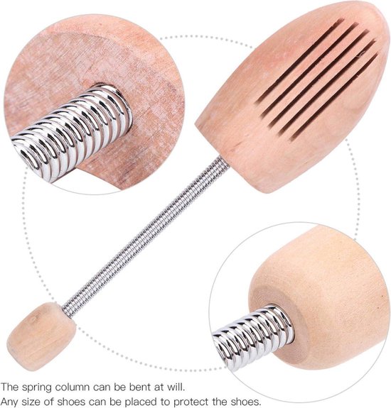 HEEPDD 2 Pcs Shoe Shaper Wood Anti-Deformation Anti-Wrinkle Shoes Women