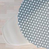 Selbro ® Stijlvolle Grijze Tafelkleed Met Lichtgrijze Stippen Voor Eettafel Decoratie En Bescherming