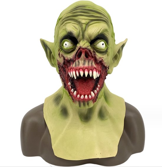 MCBOSON - Verkleedkleding - Halloween Masker - zombiemasker - Halloween Kostuumr - spoof vampiermasker - Horror demonische zombie - Latex - One Size