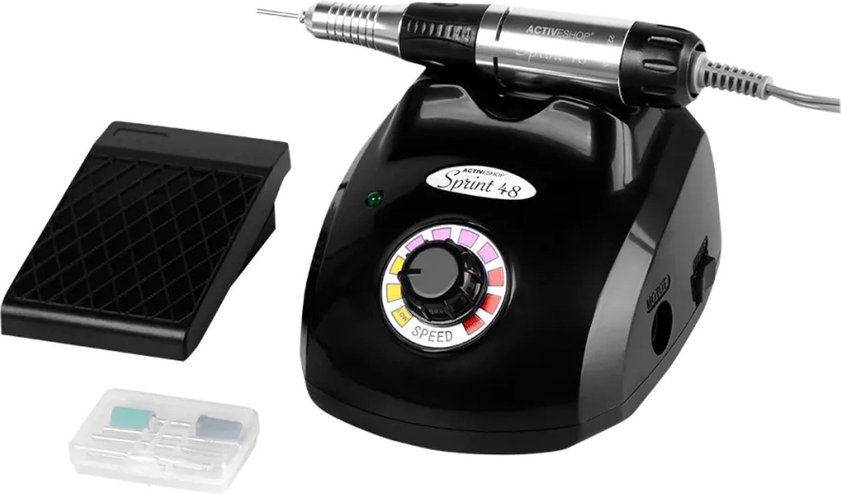 ActivPower Sprint 48 Elektrische Nagelvijl Met Voetpedaal 30000 RPM Zwart - Nagel frees - Nail Polisher - Manicure en Pedicure Set