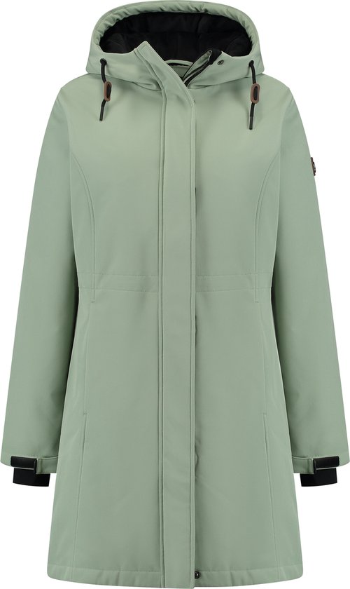 Travelin' Enrike - Dames outdoorjas - 3-layer sofshell jacket - Groen