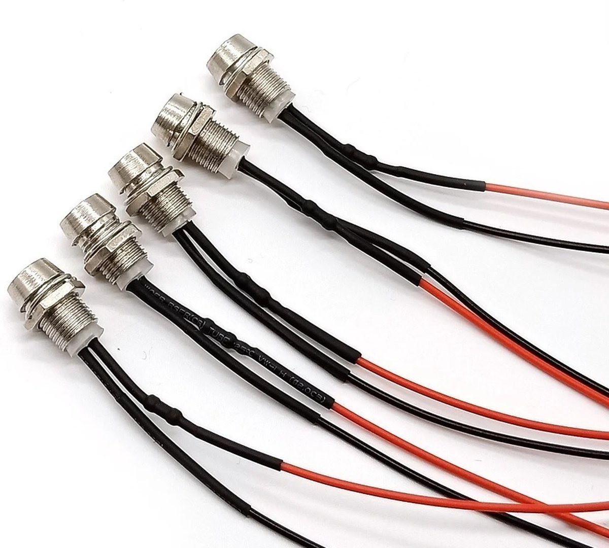 Mini LED indicatielampje - Rood - 10mm - 12/24V - Metalen behuizing
