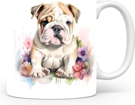 Franse Bulldog Mok En Onderzetter Set - Schattig Keramisch Cadeau Voor Bulldog Liefhebbers