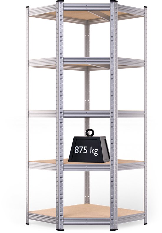 Étagères charge lourde métallique 170x75x30cm Rayonnages de Stockage à Étagères charge lourde métallique 170x75x30cm Rayonnages de Stockage à