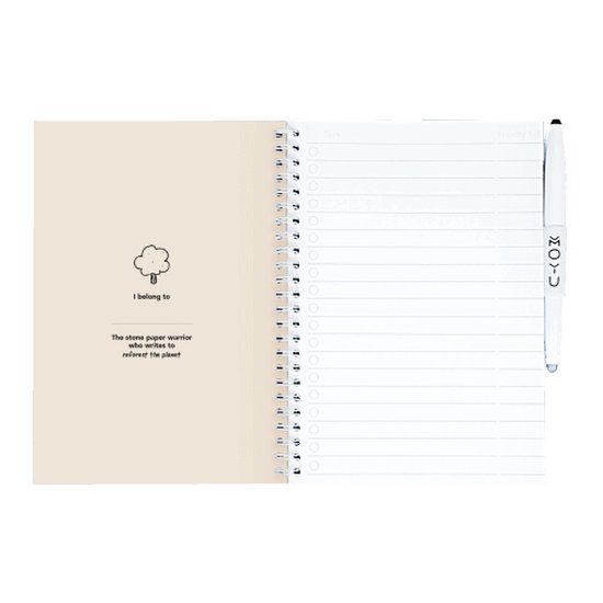 MOYU - Carnet Flamingo Désert - Carnet Effaçable A5 Premium