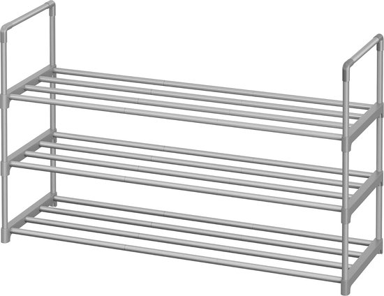 Schoenenkast, 247x35x145 cm, Voor slaapkamer, kamer, Ladekast, Commode, Kaptafel, Make-uptafel, Cement