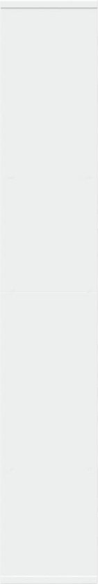 vidaXL - Bibliothèque - 72x20x120 - cm - décoré - bois - blanc