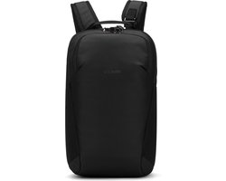 Pacsafe Vibe Backpack - 20 L - Rugtas - RFID-blokkerend - Geschikt voor 13-inch laptop - PopNLock veiligheidsclip - Rugzak - Zwart