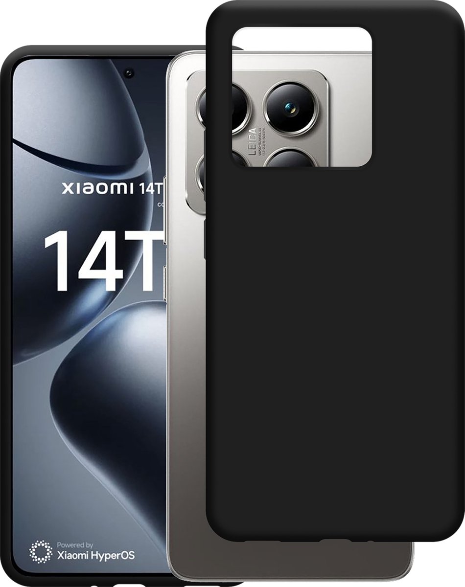 Cazy hoesje geschikt voor Xiaomi 14T Pro Hoesje Siliconen - Flexibele Case - Zwart