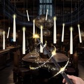 Bougie LED Flottante Avec Baguette Télécommande Lumière Chaude Vacillante Beige Lot De 12PCS Pour Maison Église Halloween Noël - Maison Bougie LED Flottante Avec Baguette Télécommande Lumière Chaude Vacillante Beige Lot De 12PCS Pour Maison Église Halloween Noël - Maison