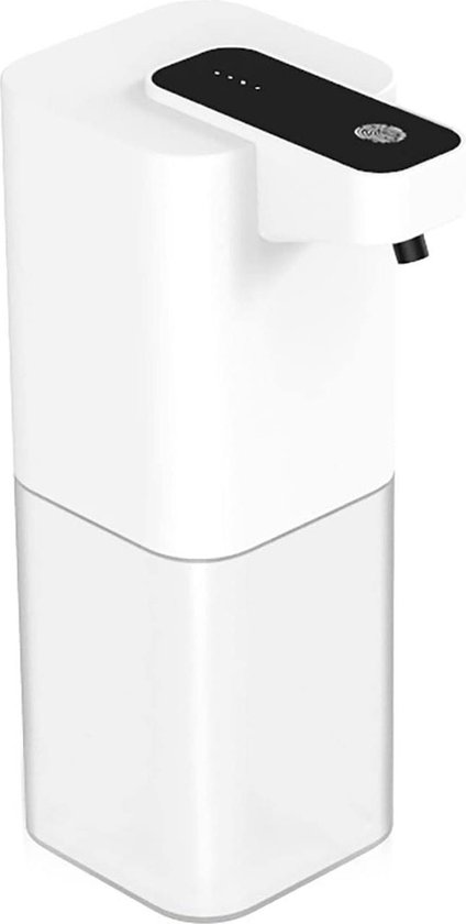 Gcstnn Automatische zeepdispenser, wandbevestiging, 400 ml, vloeibare zeepdispenser, USB-C opladen, elektrische sensor, met 4 instelbare niveaus, IPX5 waterdicht, voor keuken, badkamer, school, hotel