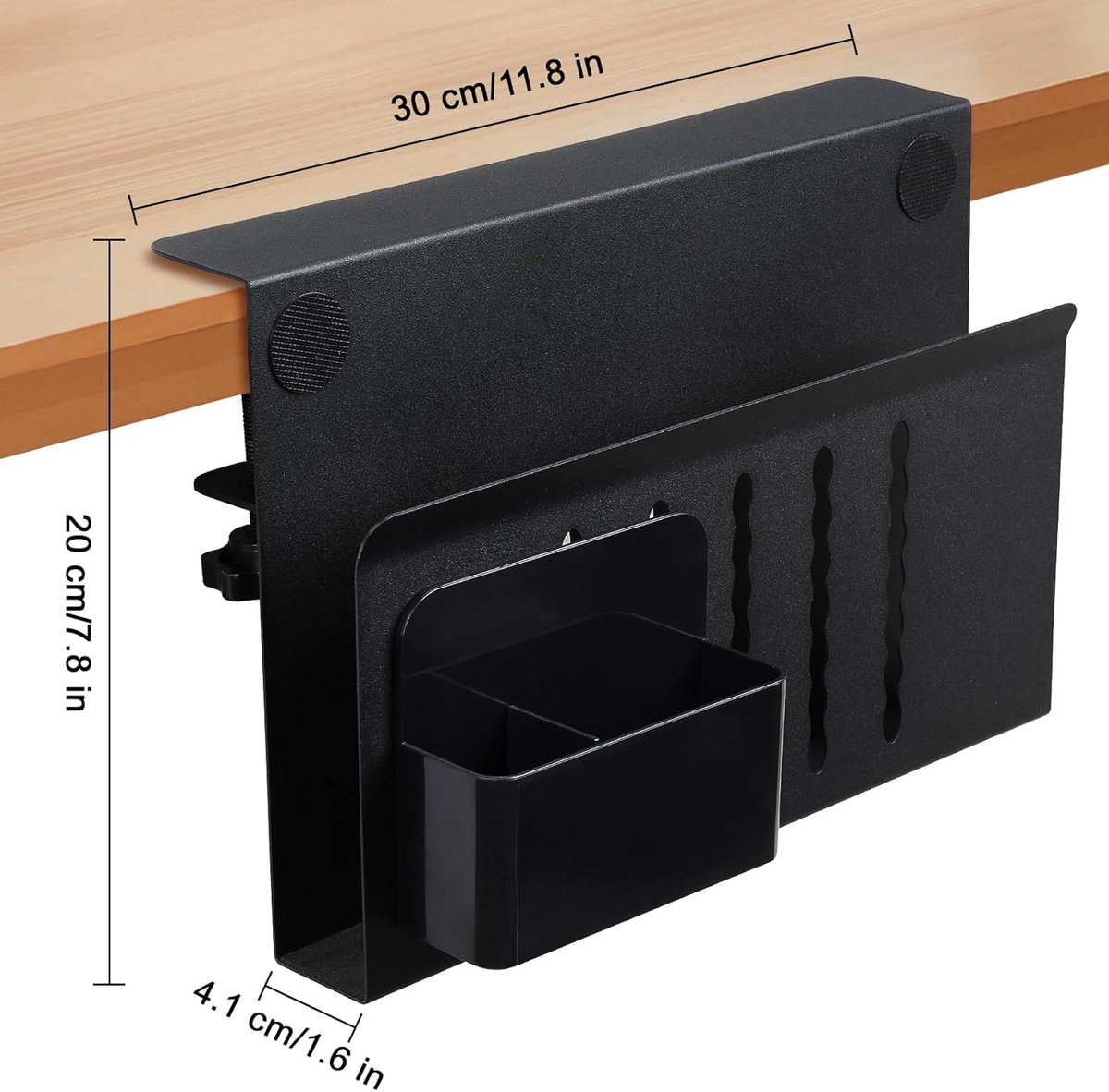 Onder Bureau PC Mount, Verstelbare Computer Tower Case Beugel, Staal Open Frame PC Mount, Computer Tower Case Houder, PC Organisatie Carrier, PC Mount voor Appartement, Verstelbare PC Beugel, Onder