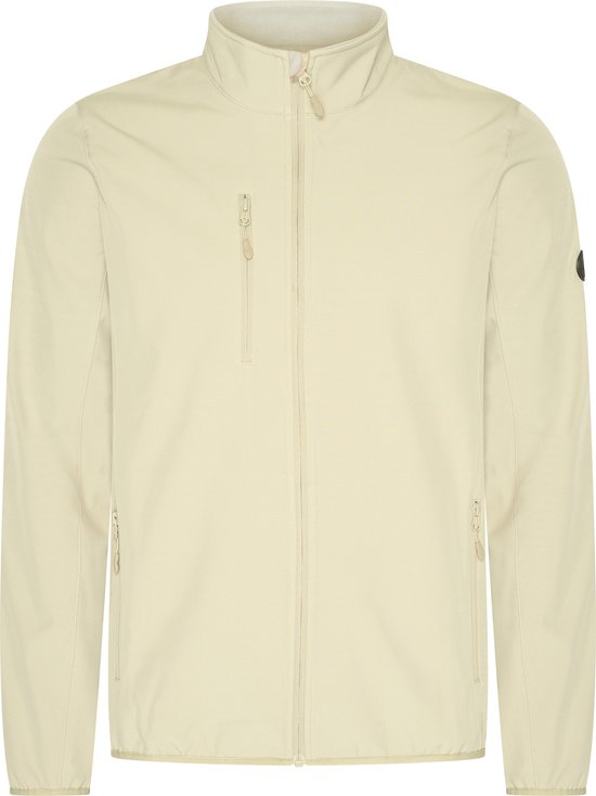 Mario Russo Softshell Jas Heren - Winterjas Heren - Jassen heren - Winddicht en waterafstotend - Beige - 3XL