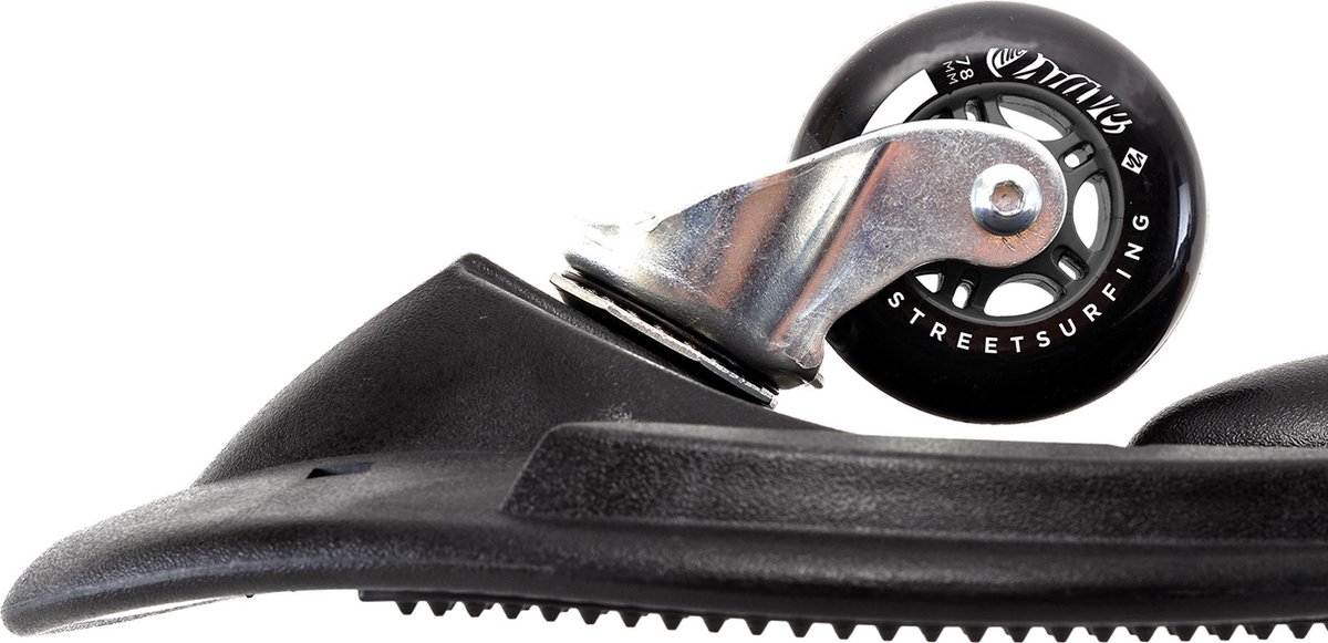 Schildkröt waveboard The Wave - Black Glitch streetsurfing skateboard. — afbeelding 9