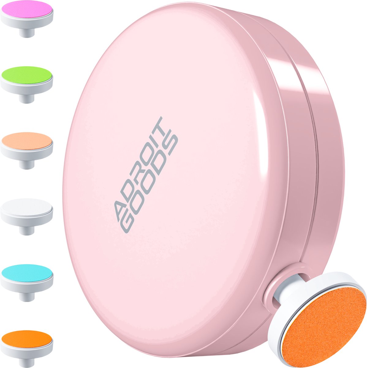 Goedkoopste AdroitGoods Elektrische Baby Nagelvijl - Baby Nagelknipper - Manicureset Baby - Nagelschaartje - 6 Vijlen - Incl. Batterij - Roze