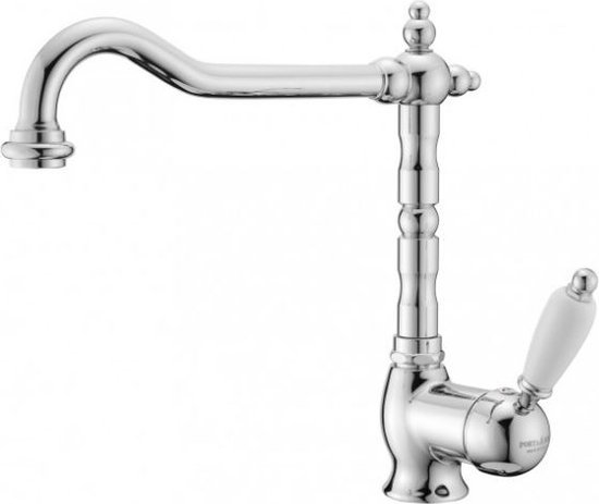 PB Mélangeur de cuisine Nostalgic avec levier blanc chromé 1208952877