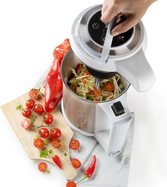 DOMO DO737BL Soepmaker Domo - 1,6 L - 4 programma's - Blender - RVS/Wit van Domo — afbeelding 4