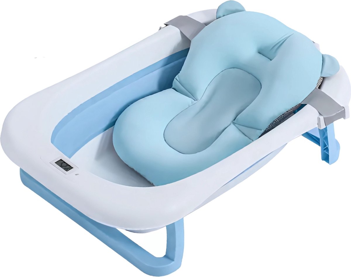 Goedkoopste GG Baby Bad - Babybad - Babybad met standaard - Opvouwbaar - Digitale Thermometer - Blauw