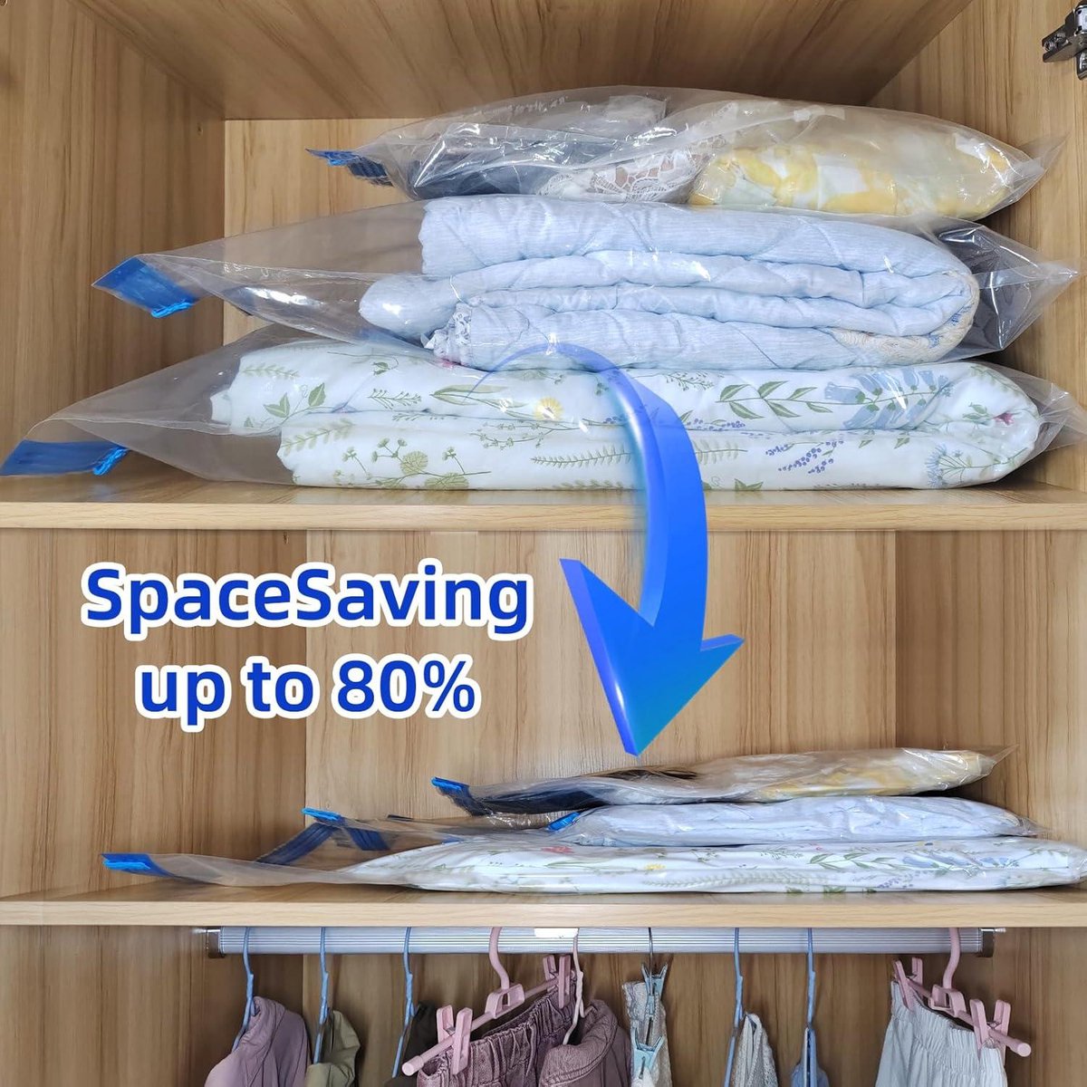 Intirilife 10x vacuümzakken in TRANSPARENT 50 x 70 - Vacuüm-opbergzakken Kledingzakken Intirilife 10x vacuümzakken in TRANSPARENT 50 x 70 - Vacuüm-opbergzakken Kledingzakken