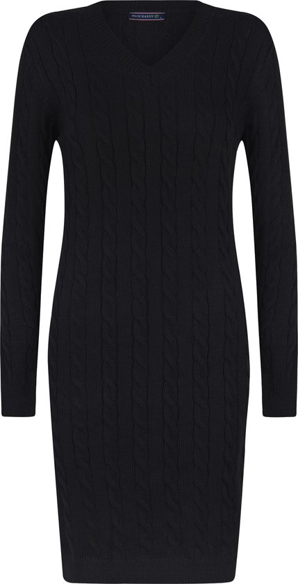 Felix Hardy Robe Pull Tricotée Col V V Dames Noir - S