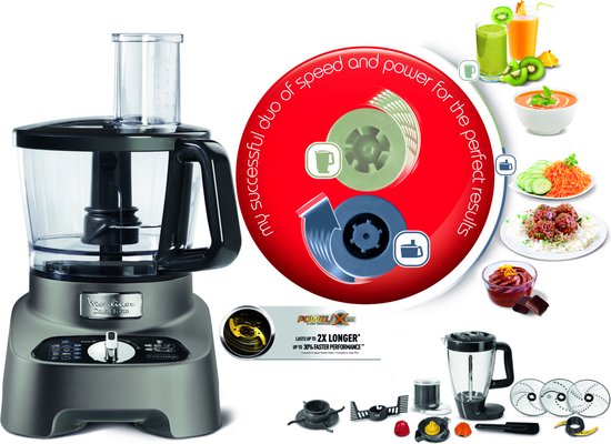 Moulinex Robot Multifunction DoubleForce FP825E10 - Keukenmachine - 1000 W van Moulinex — afbeelding 4