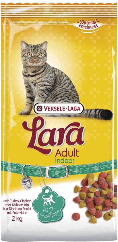 Lara Adult Indoor - Kattenvoer - Kalkoen Kip 2 kg
