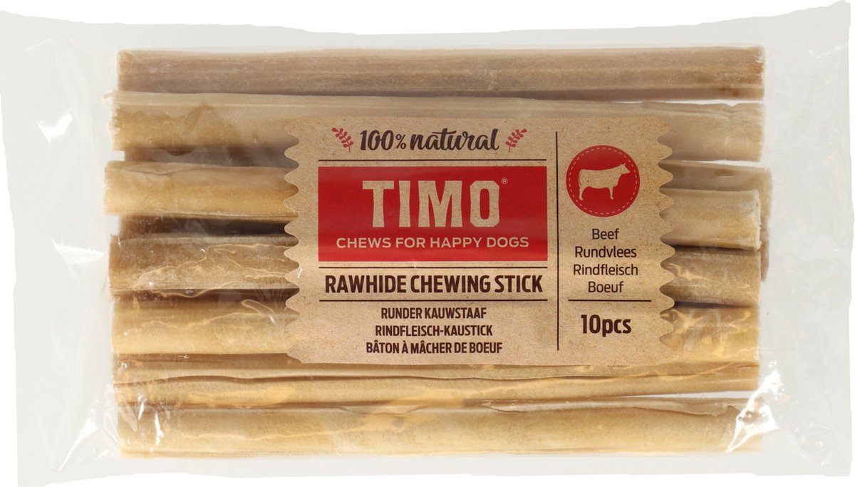 Timo Rund Kauwstaaf - Hondensnacks - Rund 25 cm 10 stuks Xlarge