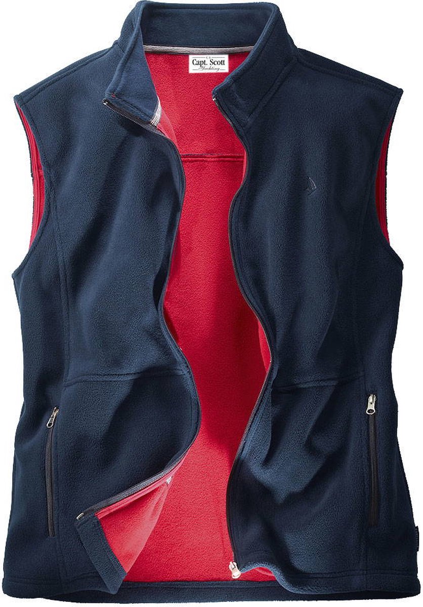 C.S. Fleecevest Marineblauw