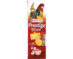 Versele-Laga Prestige Sticks Grote Parkieten - Vogelsnack - Mango Rozenbottel 140 g 2 stuks