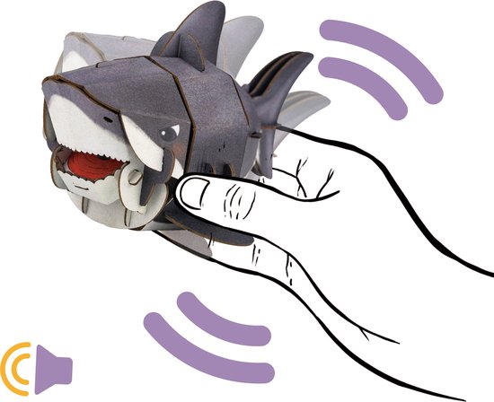 Mieredu - Puzzle 3D à construire et sonore - Requin