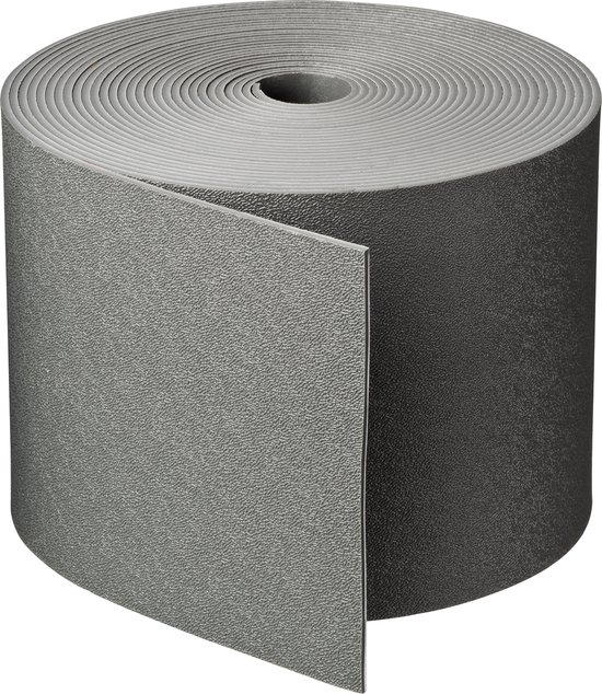 NATURE Bordure de jardin en polypropylène - Epaisseur 3 mm - H 15 cm x 10 m - Gris