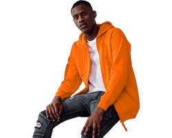 Oranje vest - met capuchon - heren - jasje - herenvest - ritssluiting - Koningsdag - Holland kleding - Supporters/fan artikelen XL