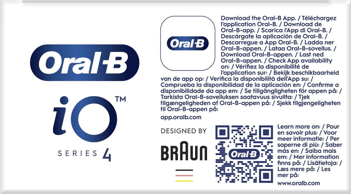 Afbeelding 2 van Oral-B Elektrische Tandenborstel iO 4 Zwart -