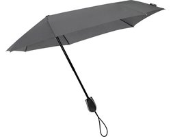 STORMaxi opvouwbare storm paraplu - grijs - 100 cm - Maxi stormparaplu